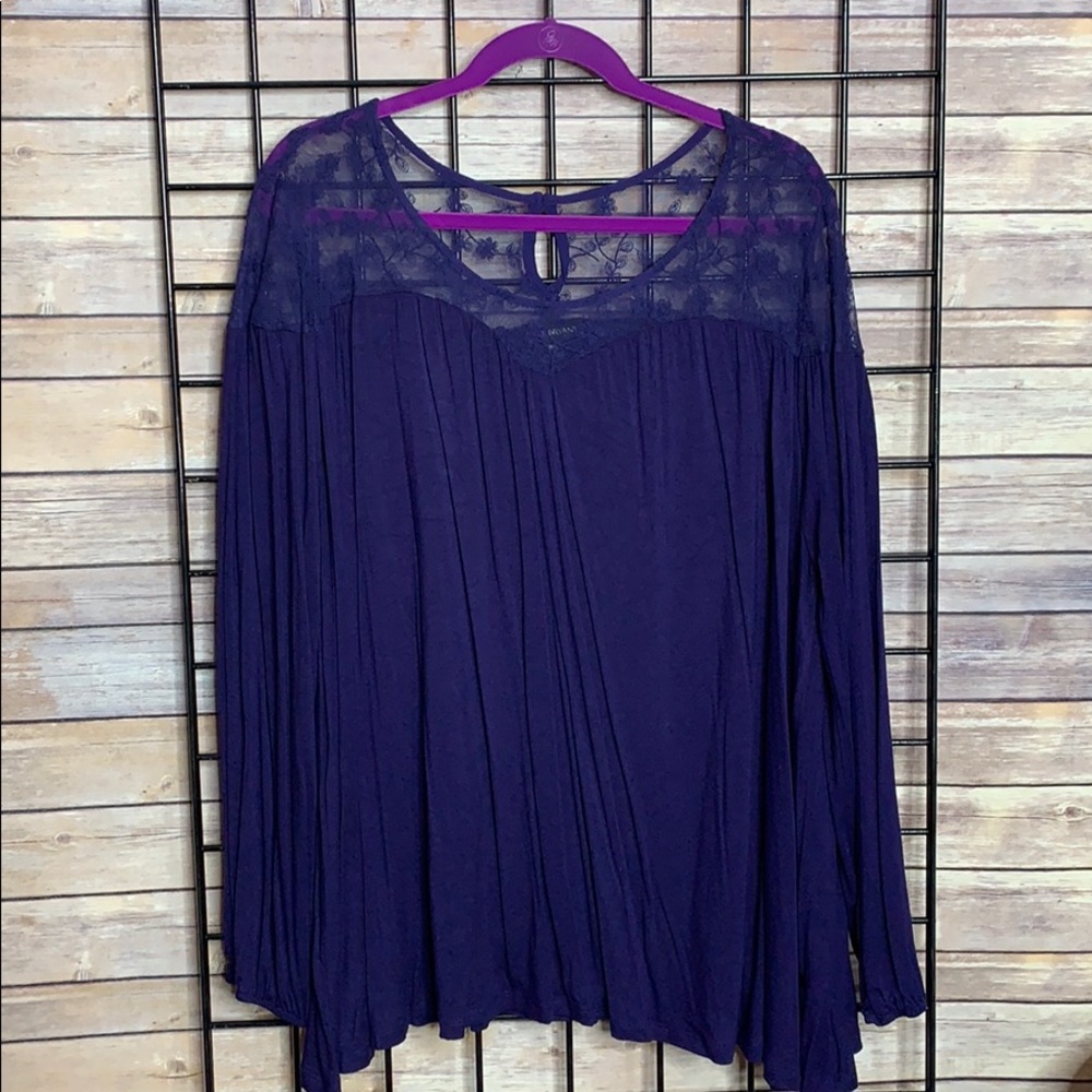 Eggplant cotton shirt
